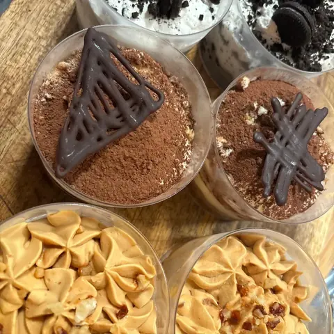 Sweet shots de tiramisú, Oreo y dulce de leche